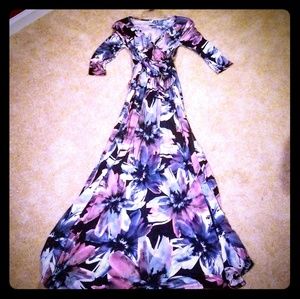 Small PinkBlush Maternity Maxi Dress